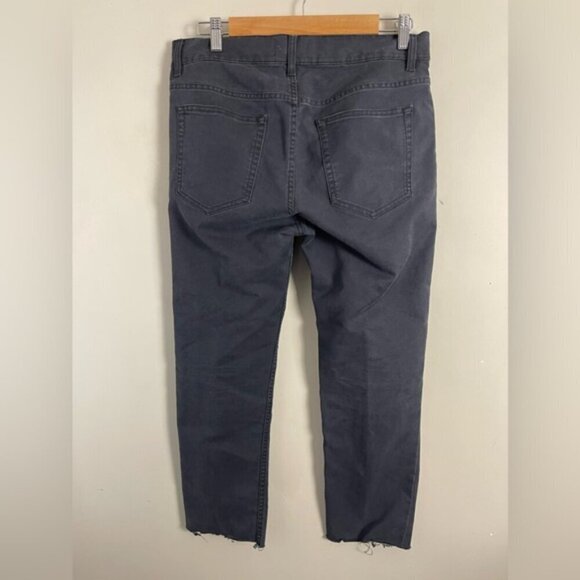 Acne Studios black medium rise raw hem ankle length jeans size 32 stretch - Picture 2 of 10